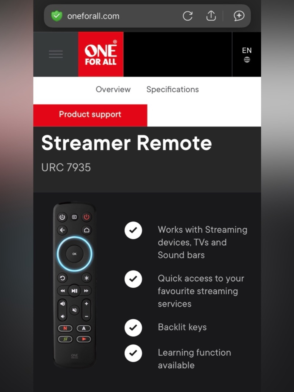Universal Streaming Remote - Picture 6 of 7